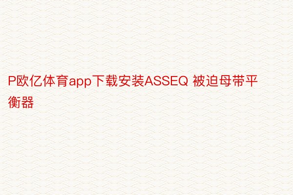 P欧亿体育app下载安装ASSEQ 被迫母带平衡器